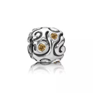 Pandora Daydream Swirl Charm Cubic Zirconia Retired Authentic ALE Sterling